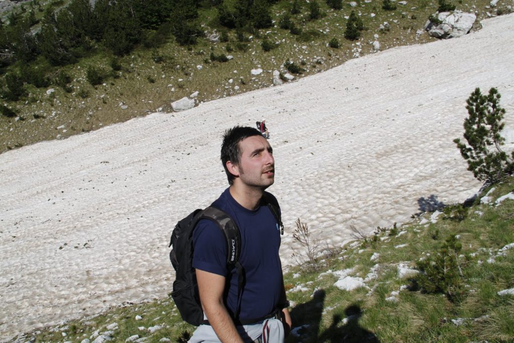 Glacier in Theth Valbona trail