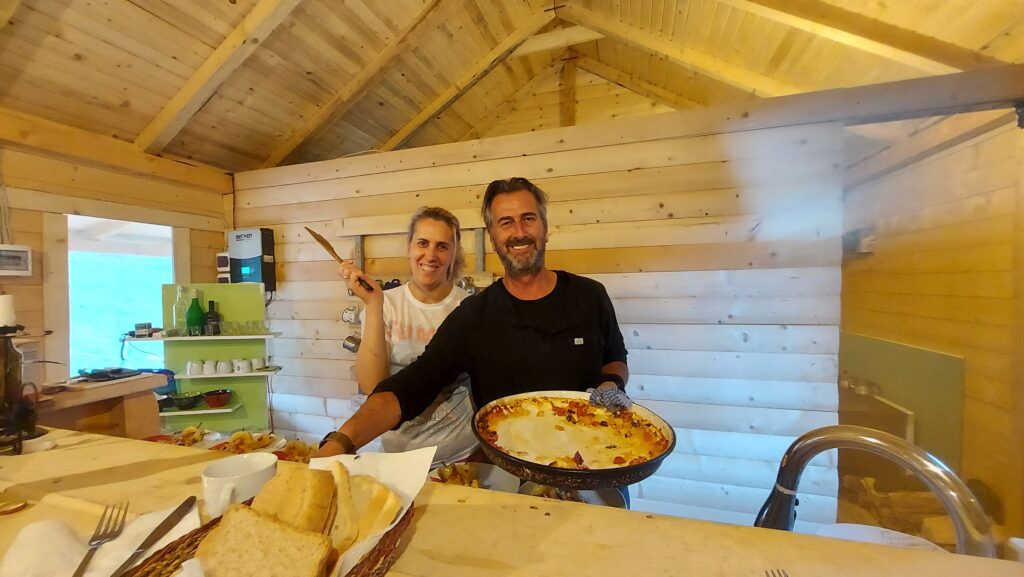 Guest house Lojza, Zeke and his late wife proud of their cooking. 